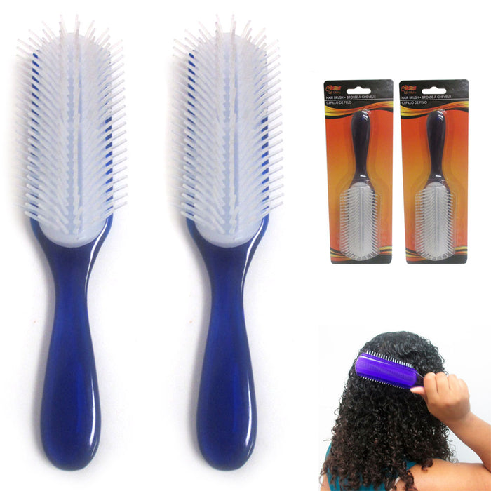 Set 2 Paddle Detangler Brush Women Men Kids Hairbrush Comb Gift Idea Salon Home