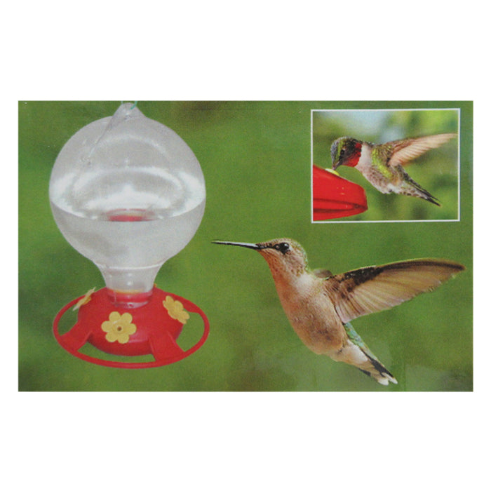 2 Pack Hummingbird Nectar Flower Feeder 20 oz Hanging Garden Outdoor Patio Clear