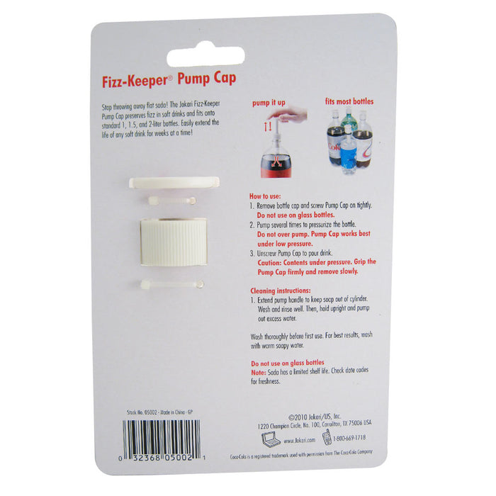 Pump Cap Soda Fizz Keeper New Can Pour Fizz-Keeper Bottles 2 Liter Dispenser