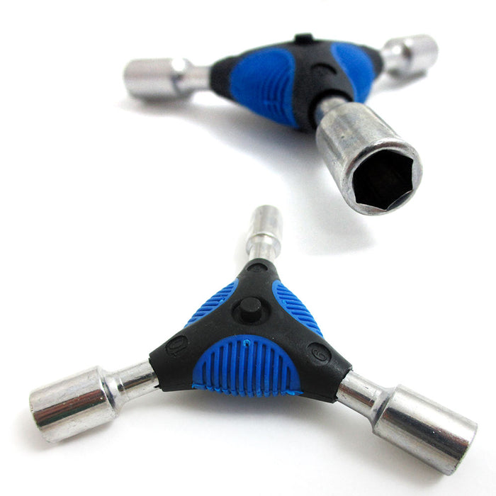 Bicycle Bike 3Way Y Handle Hex Socket Wrench Trigeminal Repair Tool 8mm 9mm 10mm