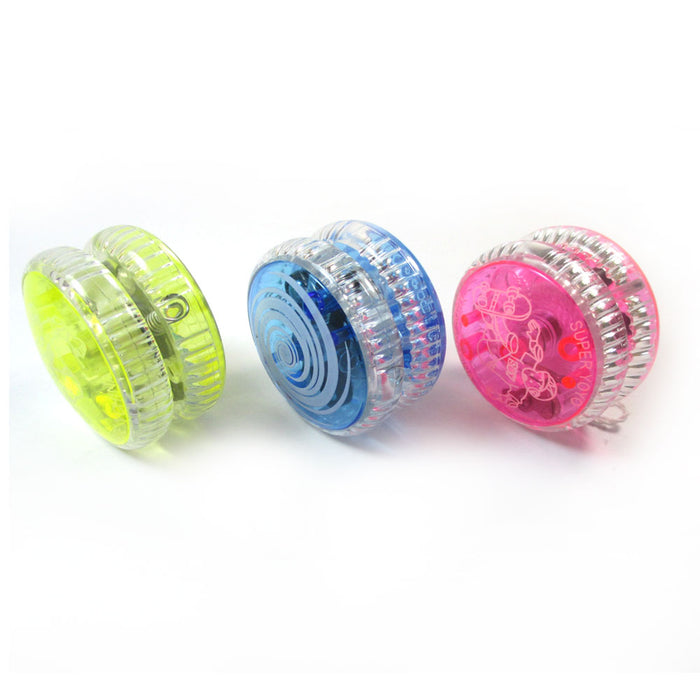 1 Flashing YoYo Ball Light Up Juggling Magic Toy Glow Moves Flashing LED Color