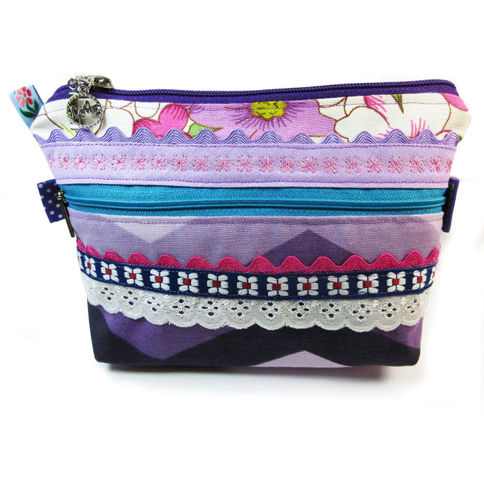 Handmade Purse Fabric Cosmetic Bag Makeup Organizer Travel Case Pouch Toiletry