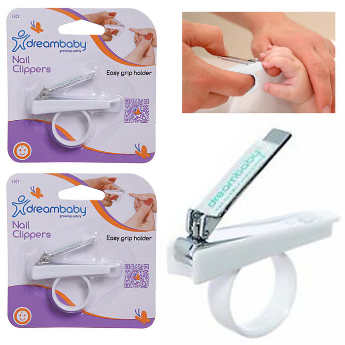 2 Pc Dreambaby Baby Finger Toe Nail Clippers Grooming Grip Cutter Clip Essential