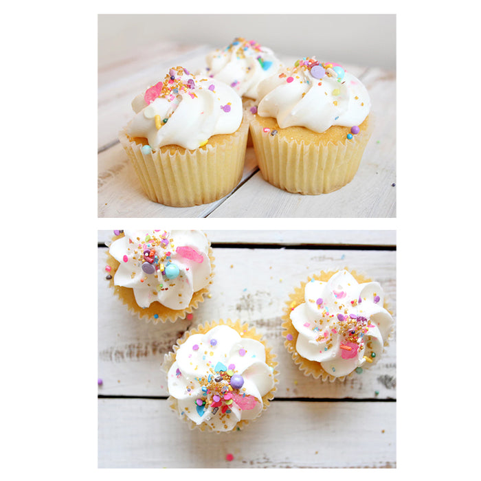270 ct White Baking Cups Fluted Paper Liners Cupcakes Muffin Candy Standard Size