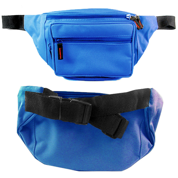 1 Fanny Pack Adjustable Waist Belt Bum Bag Pouch Travel Sport Purse Royal Blue
