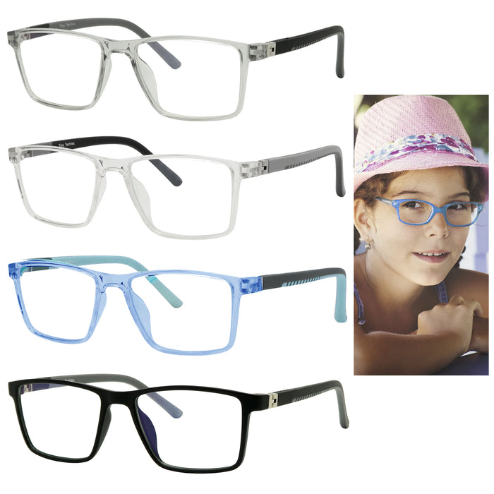 2 X Kids Blue Light Blocking Glasses Computer Gaming Eyewear Vision Protection