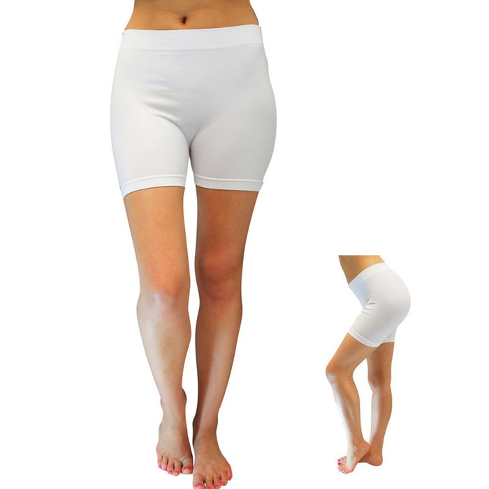 Womens Shorts Stretch Casual Biker Yoga Leggings White Seamless Athletic New Hot