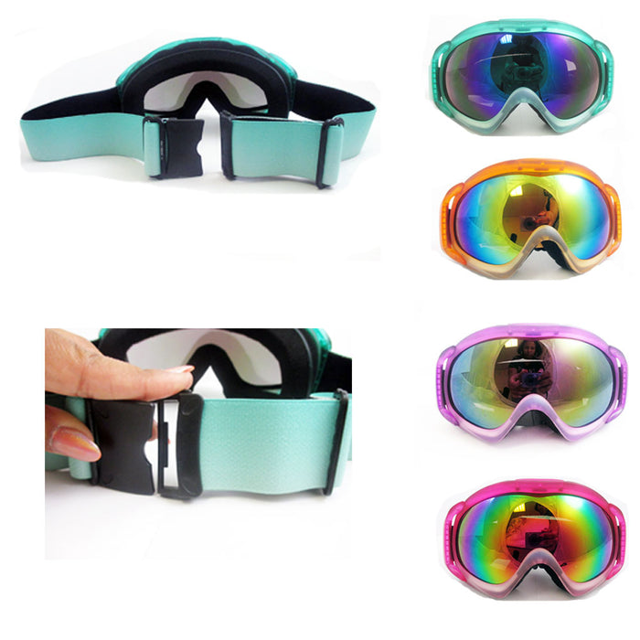 1 Pair Ski Snowboard Snow Goggles Lens 100% UV Protection Anti-Fog Winter Sports