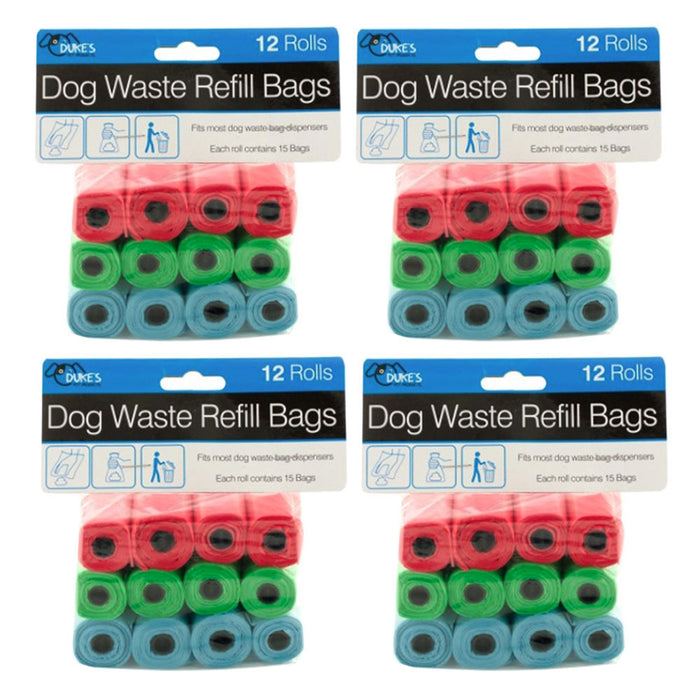 48 Rolls Dog Pet Waste Refill Bags Poop Pooper Pick Up Clean Coreless Outdoor