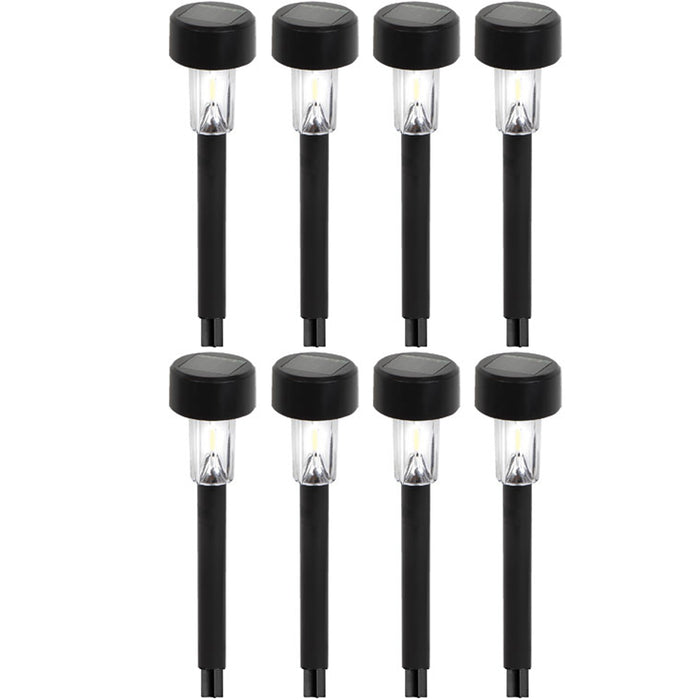 8 Pc Solar Powered Light Garden Stake Peg Yard Outdoor Decoration Lighting 14"