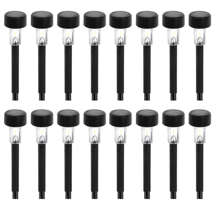 16 Pc Outdoor Solar Powered Light Garden Stake Peg Lighting Yard Decoration 14"