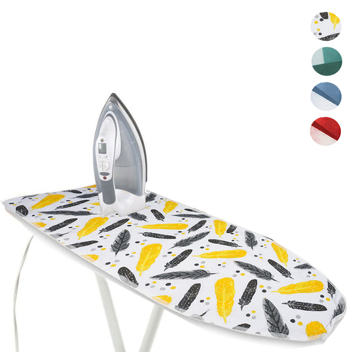 1 Deluxe Ironing Board Cover 100% Cotton Heat Resistant Printed 2 Layers 19"X55"