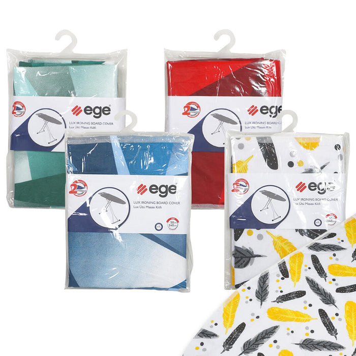 1 Deluxe Ironing Board Cover 100% Cotton Heat Resistant Printed 2 Layers 19"X55"