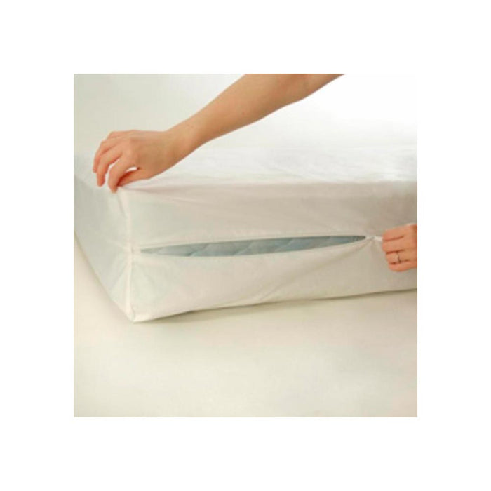 Crib Size Zippered Mattress Cover Vinyl Toddler Bed Allergy Dust Protector New