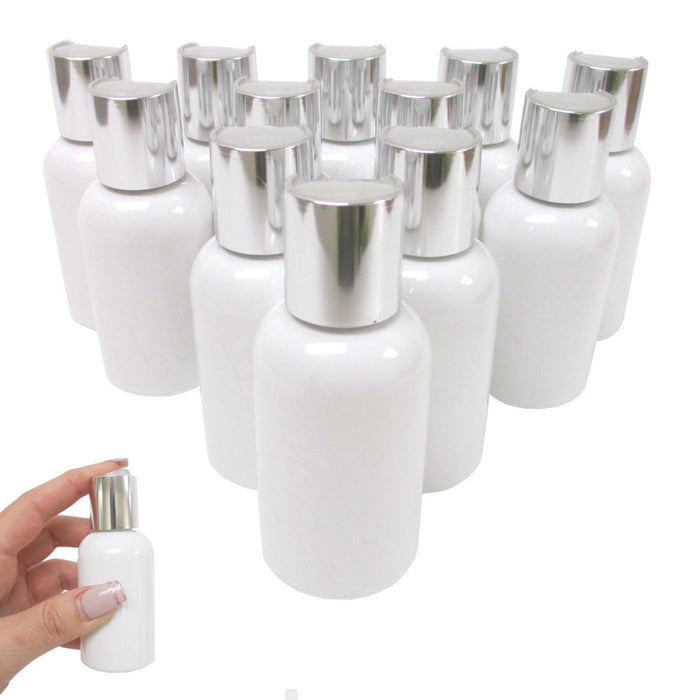 20 Pc Refillable Soap Dispenser Bottle Sanitizer Empty Plastic Jar Cream 2oz