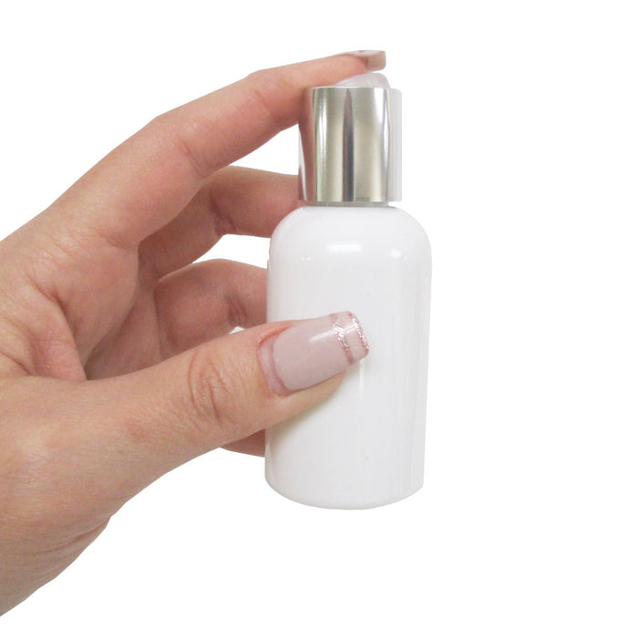 10 Pc Refillable Soap Dispenser Bottle Sanitizer Empty Plastic Jar Cream 2oz