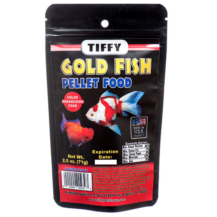 2 Pk Goldfish Pellet Food Gold Fish Complete Balanced Diet Color Enhancing 2.5oz