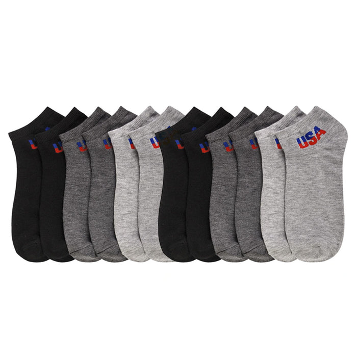 6 Pairs Ankle Quarter Crew Socks Mens Sport Cotton Women Low Cut Size 10-13 New