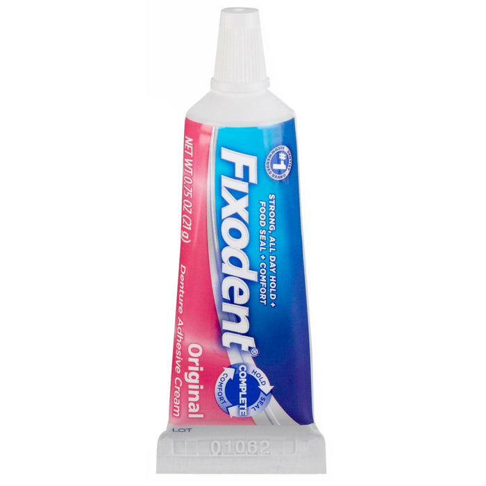 2 Pk Fixodent Denture Adhesive Cream Gum Comfort Lasting Strong Hold Food Seal
