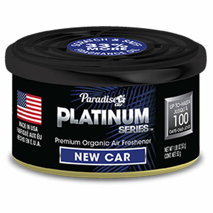 1 Paradise Platinum Organic Air Freshener Fiber Can Long Lasting Scent New Car