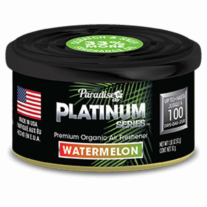 4 Pc Paradise Platinum Organic Air Freshener Fiber Can Lasting Scent Watermelon