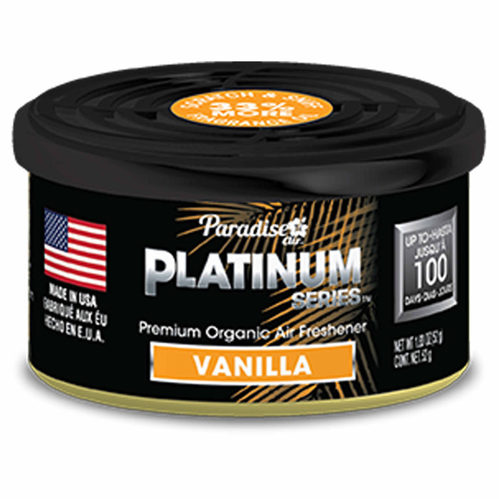 1 Pc Paradise Platinum Organic Air Freshener Fiber Can Lasting Scent Vanilla