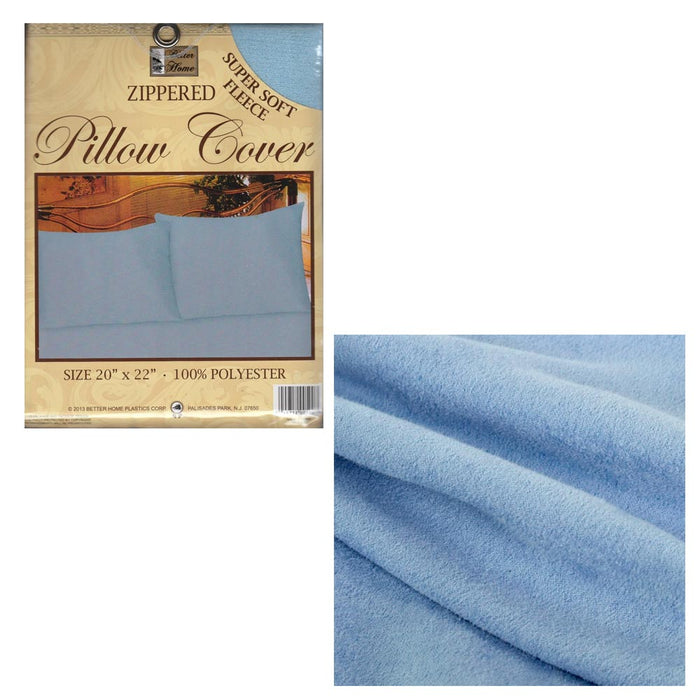 1 Super Soft Extra Plush Polar Fleece Pillowcases Cozy Warm Durable Smooth Color