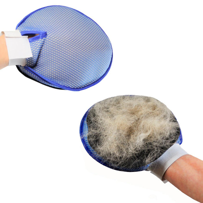 2 Pet Brush Hair Remover Grooming Cat Dog Massage Bath Fur Glove Comb Scrub