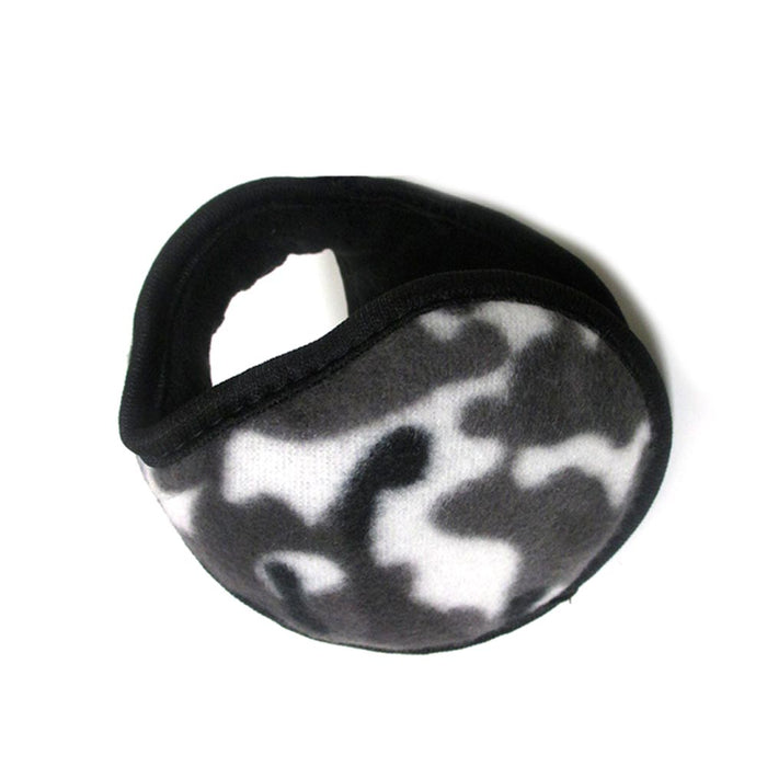 1 Ear Muffs Camo Camouflage Earmuff Warmers Winter Covers Wrap Soft Unisex Black