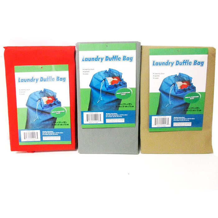 1 Large Laundry Duffle Bag Durable Wash Dirty Clothes Hamper Reusable Tote 13X13