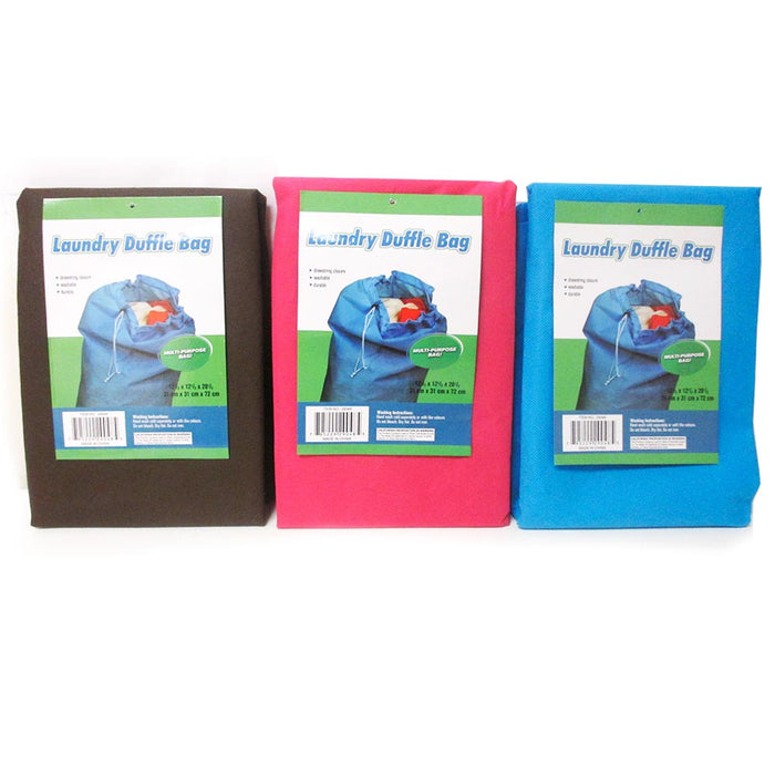 1 Large Laundry Duffle Bag Durable Wash Dirty Clothes Hamper Reusable Tote 13X13