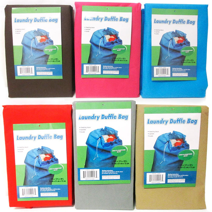 1 Large Laundry Duffle Bag Durable Wash Dirty Clothes Hamper Reusable Tote 13X13