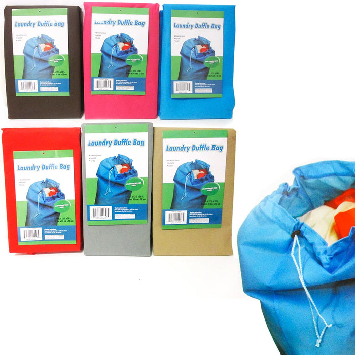 1 Large Laundry Duffle Bag Durable Wash Dirty Clothes Hamper Reusable Tote 13X13