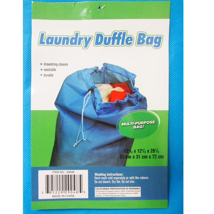 1 Large Laundry Duffle Bag Durable Wash Dirty Clothes Hamper Reusable Tote 13X13
