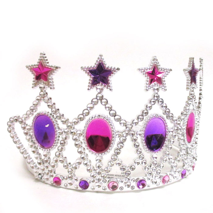 6Pc Tiara Princess Crown Party Favors Charming Girls Rhinestone Wedding Headband