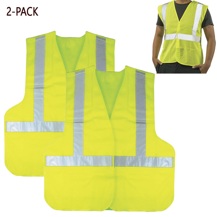 2 High Visibility Construction Safety Vests Class 2 Reflective Construction Work