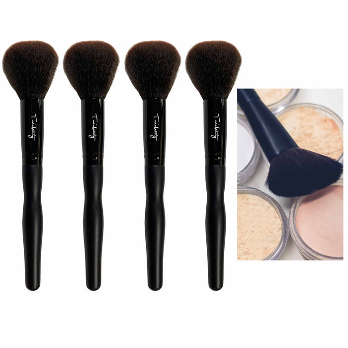 4 X Beauty Brushes Set Cosmetic Powder Brush Face Liquid Foundation Makeup Blush