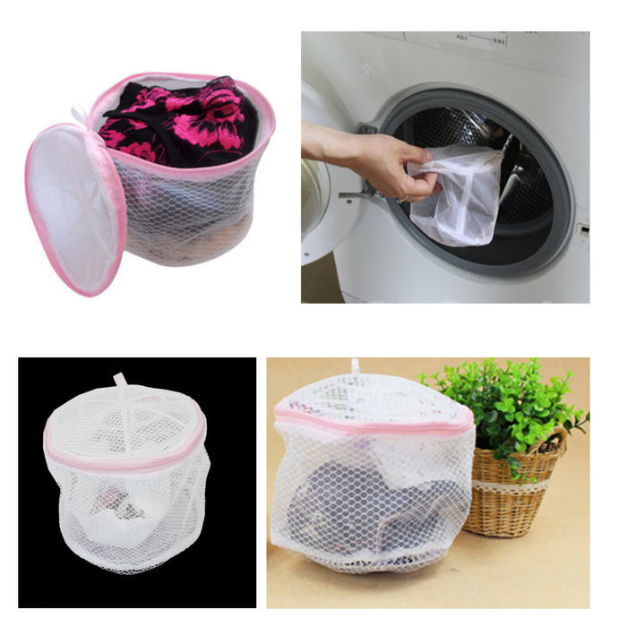 2 Washing Bra Bag Laundry Underwear Lingerie Saver Mesh Wash Basket Aid Net New