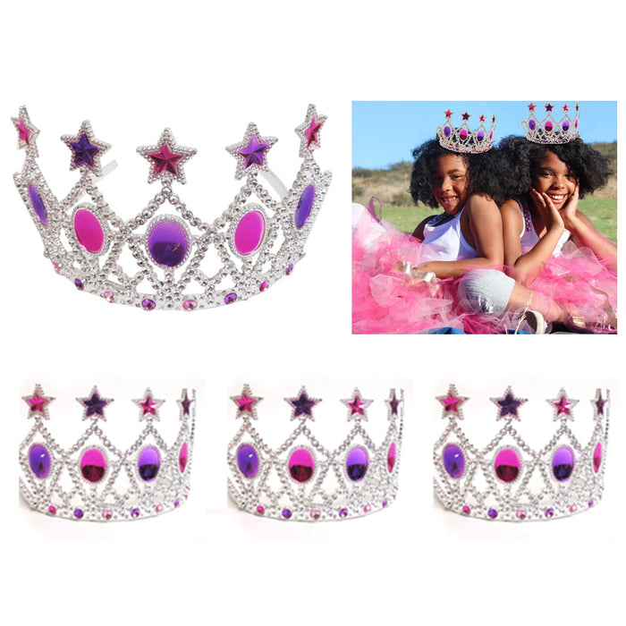 3 Pc Bridal Princess Tiara Party Cute Headband Crown Girl Kids Hair Band Costume