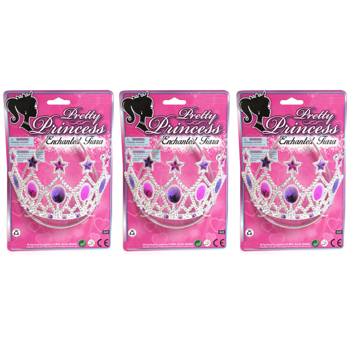 3 Pc Bridal Princess Tiara Party Cute Headband Crown Girl Kids Hair Band Costume