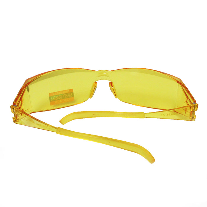 3 Pairs Yellow Lens Safety Glasses Flexible Protective Eyewear Night Driving UV