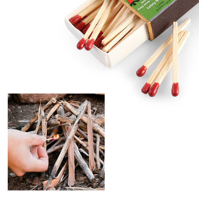 400 Pcs Waterproof Storm Matches Coghlans Windproof Survival Emergency Strikers