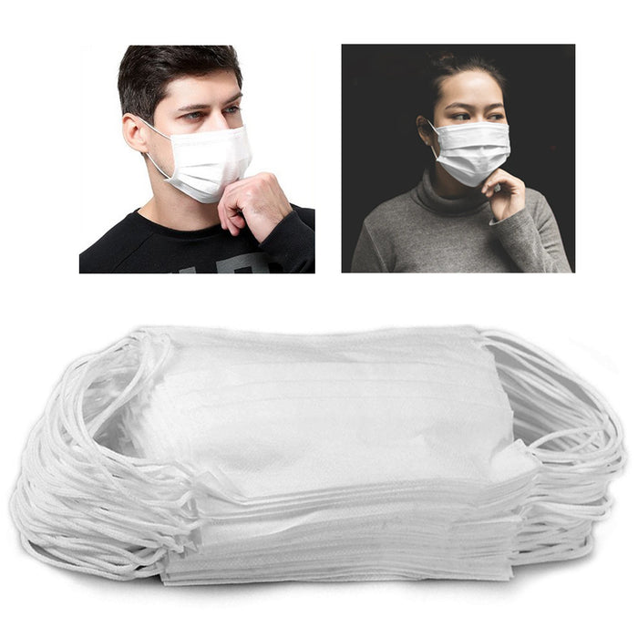 50 Disposable Face Mask Earloop Anti-Dust Mouth Cover Filter Medical Dental Nail