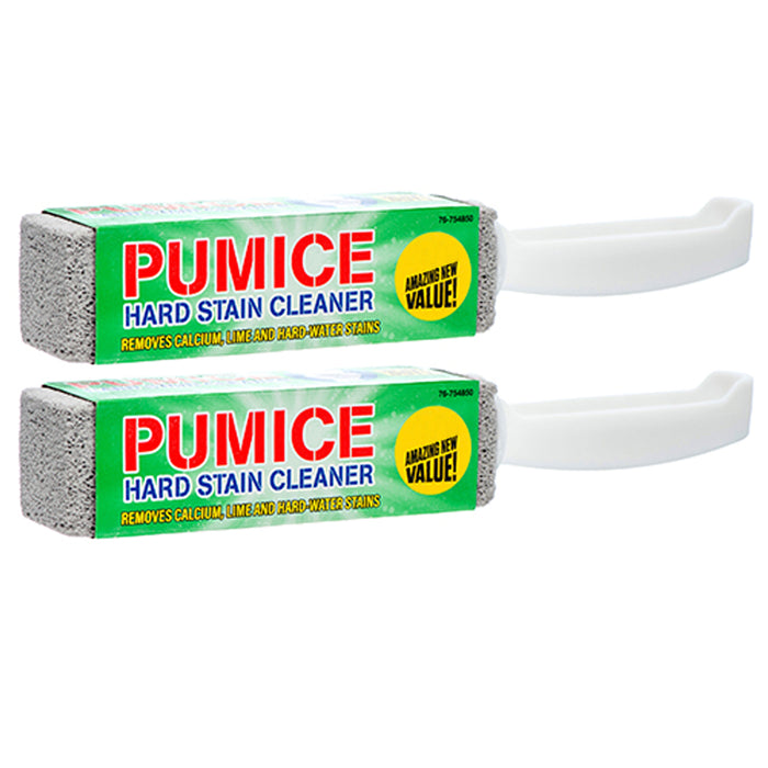 2X Heavy Duty Pumice Stone Cleaner Scouring Handle Toilet Bathroom Stain Remover
