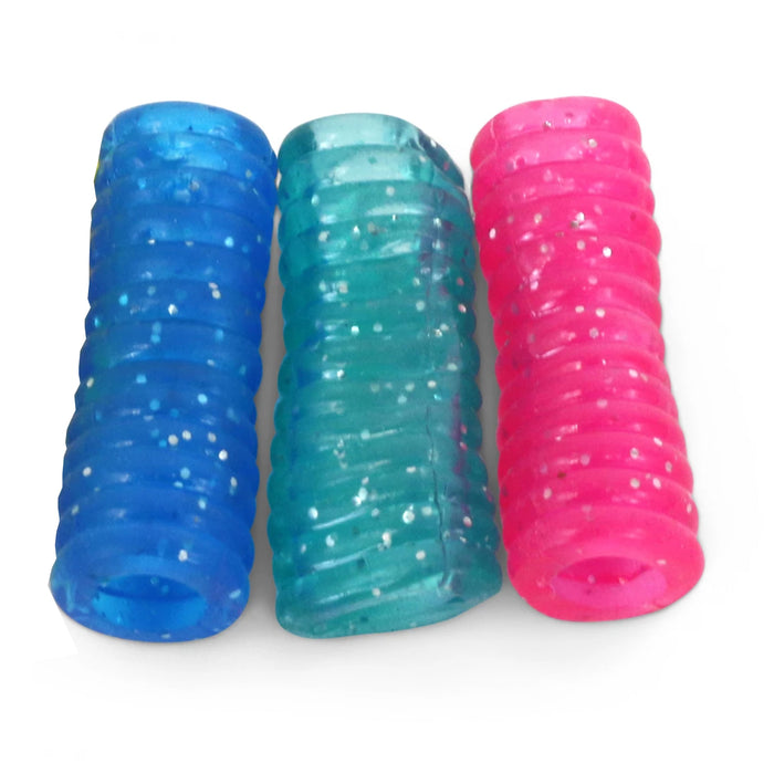 18 Pc Groovy Gel Pencil Grips Holder Pen Comfort Soft Children School Supplies