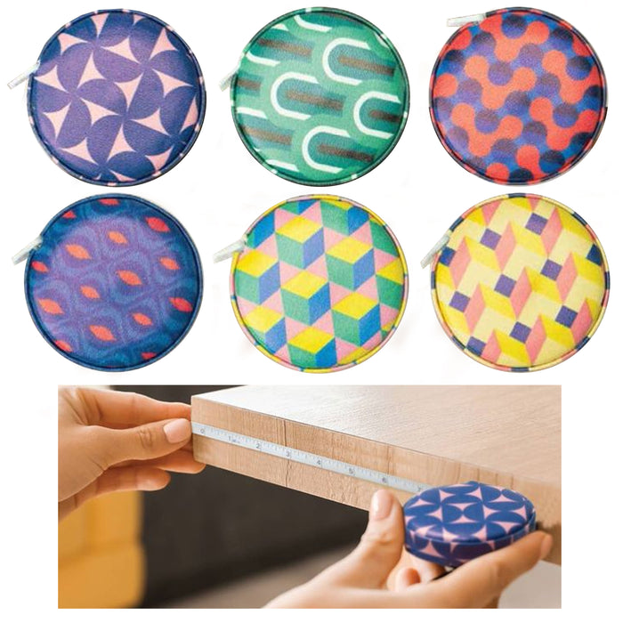 2 Pc Mini Small Retractable Ruler Measuring Tape Measure Standard Metric Sewing