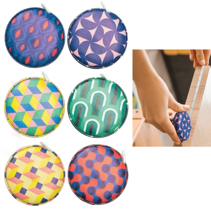 2 Pc Mini Small Retractable Ruler Measuring Tape Measure Standard Metric Sewing