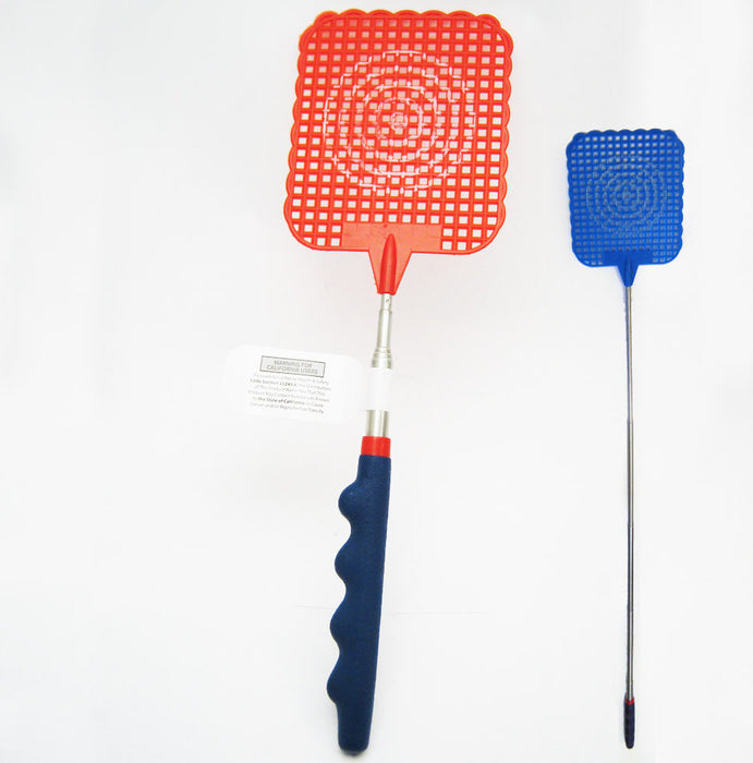 Fly Swatter Telescopic Mosquito Killer Bug Insect Reach Plastic Extends 24" New
