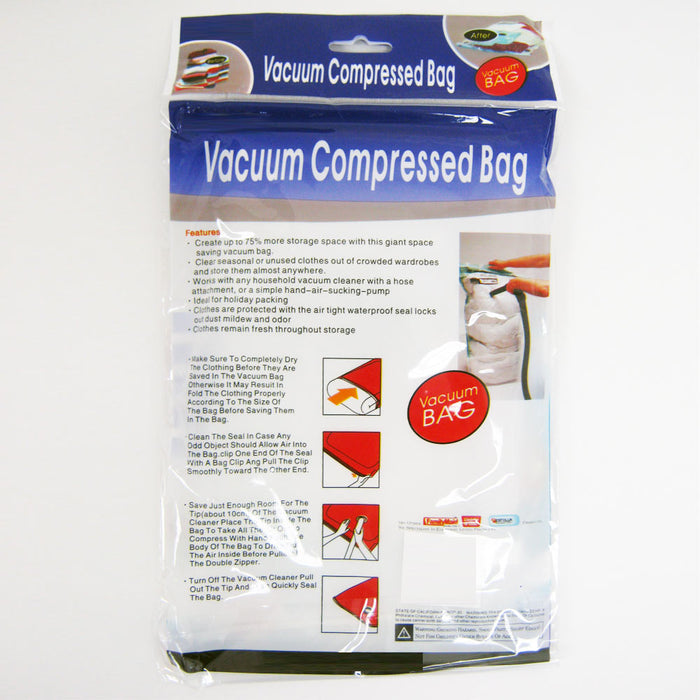 5 Vacuum Compression Bag Storage Organizer Travel Space Saver Seal 17.7" X 23.6"