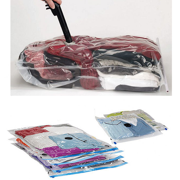5 Vacuum Compression Bag Storage Organizer Travel Space Saver Seal 17.7" X 23.6"